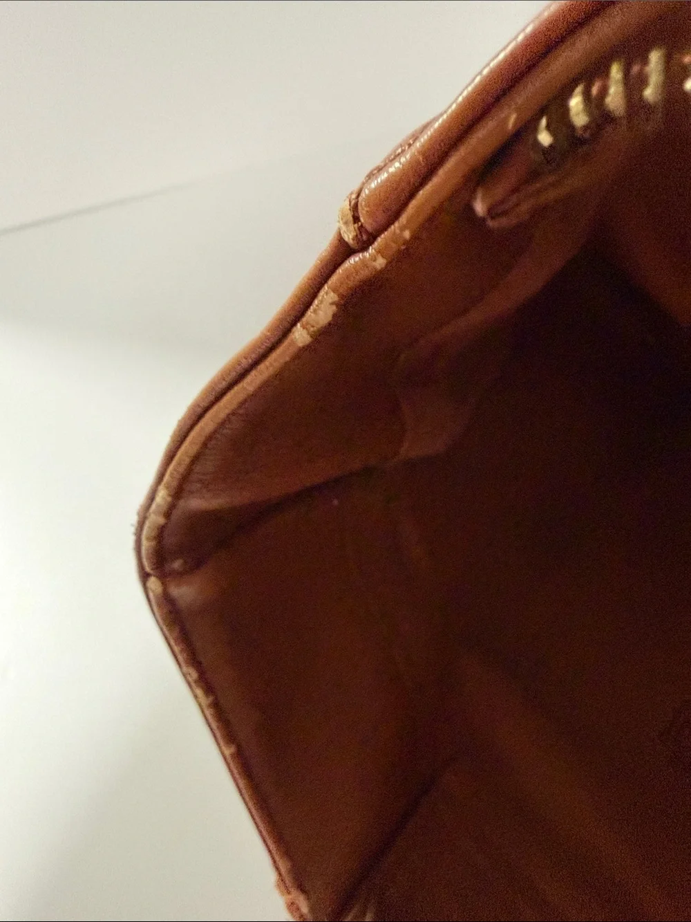 Large Classic Brown faux  Leather Tote Bag - Women